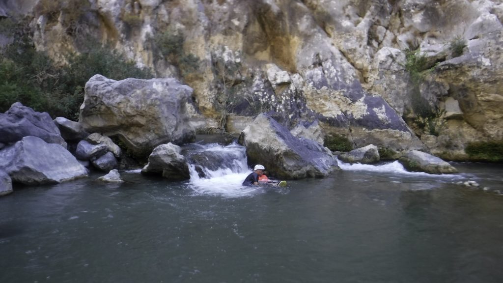 River trekking in Crete